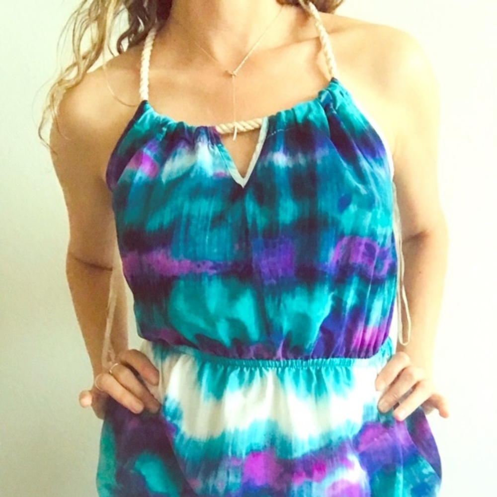 Long multicolor dress size S 🔵🔵🔵
